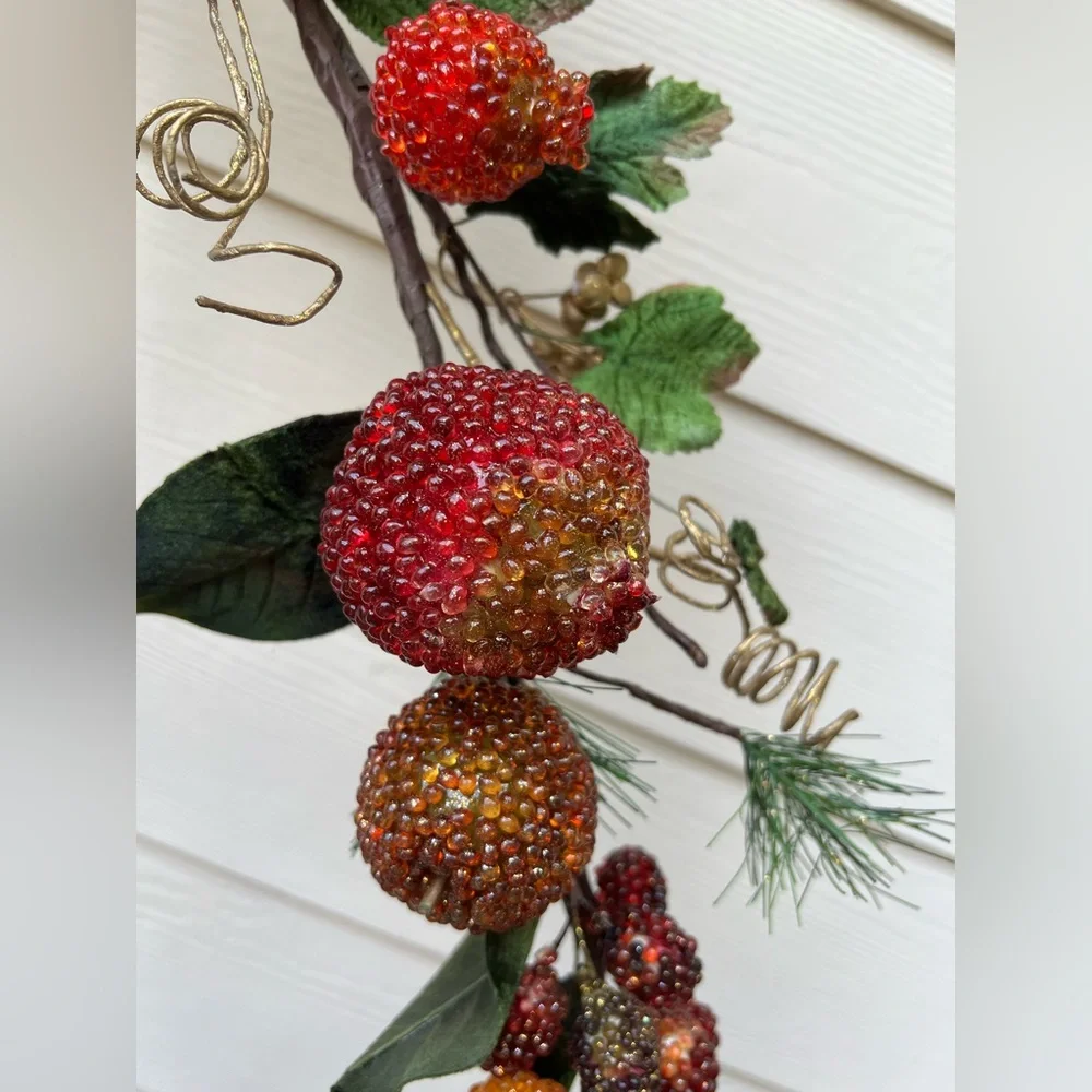 NWT MICHAEL’S BEADED FRUIT GARLAND.